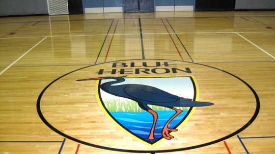 blue-heron-gym-floor-decal-pic