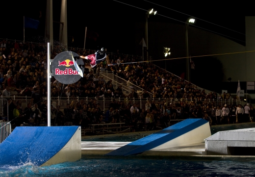 Nico Von Lerchenfield at the Red Bull Wake of Fame at the Fort Lauderdale Aquatic Complex.