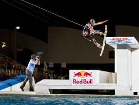 JD Webb at the Red Bull Wake of Fame at the Fort Lauderdale Aquatic Complex.
